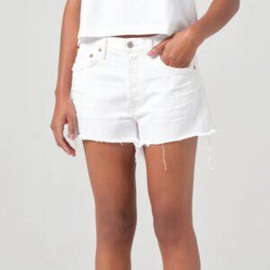 AGOLDE Parker Distressed High-Rise Denim Shorts Size 26